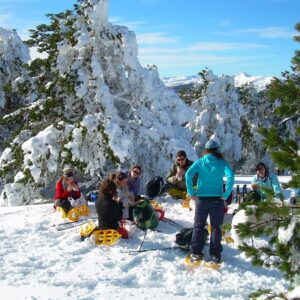 Ruta con Raquetas de Nieve Atardecer